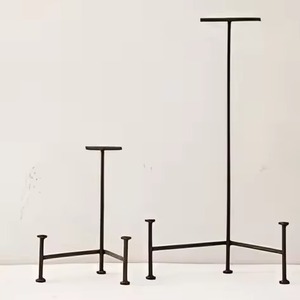 Iron Geometric <b>Easel</b> Stand Minimalist Home Decor Floor Mount Durable Living Room Display - Product Image 1