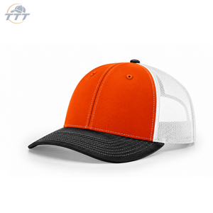 Casquette Trucker Marron et Blanche à 6 Panneaux Personnalisée en Gros, Broderie OEM ODM, Casquette Snapback en Maille, Fabrication en Usine - Product Image 3
