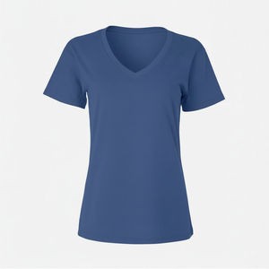 Camiseta Deportiva RICSA Unisex, Cuello en V, Manga Corta, Color Sólido, 100% Algodón, Transpirable, Tejido de Punto, Estampado por Transferencia de Calor, Corte Regular - Product Image 4