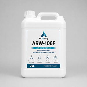 ARW-106F Revestimiento Autolimpiante para Paredes Exteriores a Base de Fluorosilicona, Transparente, Resistente al Moho, Alta Cobertura, 82 m² m por litro - Product Image 1