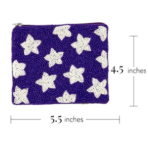 Classic Glass Beads Coin Purse Makeup Bag with Customizable Color Customized Shape for Wedding Party <b>Gift</b> for Her MS Handicraft - Product Image 3
