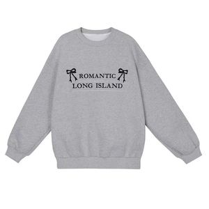 Sudadera Deportiva y Elegante con Cuello Redondo Bordado, 100% Algodón, Estilo Holgado, Unisex, Informal, para Otoño - Product Image 5