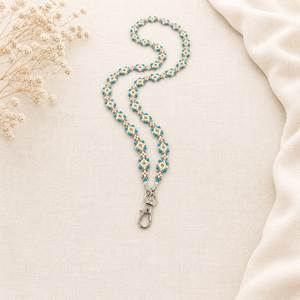 Artisan Hand Embroidered Beaded <b>Lanyard</b> Stylish Neck Strap <b>for</b> <b>Keys</b> ID Badge and Access Cards - Product Image 1