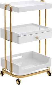 Modern Multi Functional Modern Metal Barber Shop Tool <b>Cabinet</b> Hand Cart Trolley Beauty Salon Trolley Cart Salon - Product Image 5
