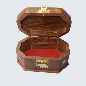 Handcrafted Durable Wooden Rectangular Jewelry <b>Box</b> Engraved Velvet Lining Buckle Closure Keepsake <b>Storage</b> for Gifts Accessories - Product Image 4