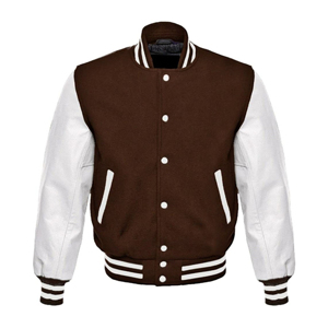 แจ็คเก็ต Letterman Varsity คุณภาพสูง ปี 2025 สำหรับผู้ชาย ฤดูหนาว ปักลายด้านหน้า สีพื้น ผ้าขนสัตว์ ดีไซน์ปรับแต่งได้ - Product Image 2