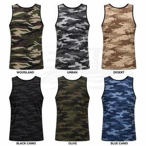 เสื้อกล้ามผู้ชาย ระบายอากาศได้ดี คุณภาพสูง ผ้าฝ้ายถัก 100% ลวดลายเรียบ โลโก้ด้านหน้า พิมพ์ลายซิลค์สกรีน ออกแบบเองได้ หลายขนาด - Product Image 3