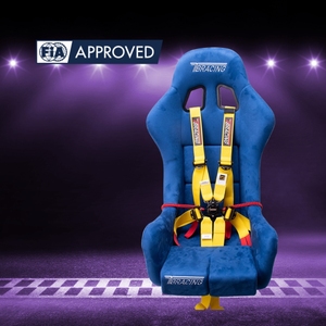 เข็มขัดนิรภัยสำหรับแข่งรถ FIA Certified SPORT PLUS 3 แบบ 6 จุด พร้อมระบบปรับแบบดึงลง สำหรับนักแข่งมืออาชีพ - Product Image 1