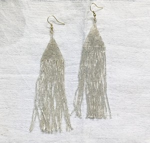 High Quality Ivory and Black Miyuki delica Beaded <b>Drop</b> <b>Earrings</b> Handmade Bohemian rice glass beads Trendy Gift beach Jewelry - Product Image 5