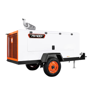 Compresseur d'air diesel portable 400 450 600 CFM, moteur, vente en gros, fabricant OEM pour la construction et l'exploitation minière - Product Image 2