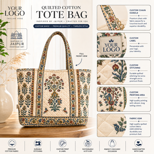 Women's Floral Print Cotton Canvas Tote Bag Large Capacity Casual Shopping <b>Handbag</b> with Pink Checkered Trim - Product Image 5