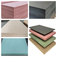 Panneau de fibres à densité moyenne imperméable, résistant à l'humidité et au feu, 2440X1220X12MM 15MM 18MM, haute densité 740KGS, panneau MDF