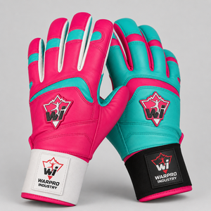 Gants de frappe de baseball haute performance, paume en cuir confortable, résistants à la transpiration, pour entraînement professionnel et matchs. - Product Image 5