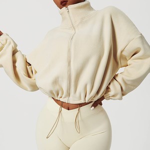 Berunner haute qualité coton sport sweat ample à manches longues sweats à capuche décontractés avec col zippé hiver nouveau Style XS taille - Product Image 6