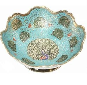 Bol en métal décoratif incurvé à la main pour servir des en-cas, design artisanal, bol à fruits, bol de service en métal fini sur mesure - Product Image 6