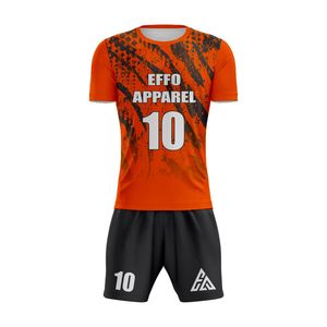 Tenue de football personnalisée la plus vendue, 100 % polyester respirant, prix bas, service OEM, logo personnalisé, ensemble de maillots de football - Product Image 3