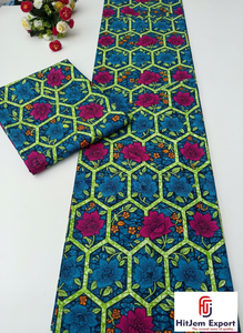 Tissu en coton imprimé africain Ankara, motifs vibrants, pour projets de couture, approvisionnement en gros, Tanzanie - Product Image 4