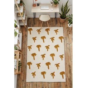 Alfombra Moderna de Lana y Algodón con Diseño de Palmera, Hecha a Mano, para Dormitorio Infantil, Sala de Estar, Alfombra Decorativa para Piso, en Oferta - Product Image 5