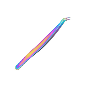Pinzas Profesionales para Pestañas Multicolores, Pinzas de Acero Inoxidable con Acabado Espejo, Pinzas para Remover Pestañas, Pinzas de Alta Calidad para Extensiones - Product Image 1