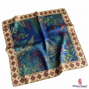 Premium Custom Silk Feel Square Scarf Lightweight Fashion OEM ODM Manufacturer Efate Custom Fabric Products Wholesale - Product Image 6