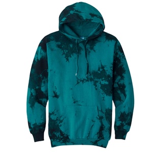 เสื้อสเวตเชิ้ตมีฮู้ดผู้ชายแบบ Tie-Dye เนื้อผ้านุ่ม ระบายอากาศได้ดี แขนยาว พร้อมปลายแขนแบบริบ ปรับฮู้ดและด้านหน้าได้ - Product Image 6