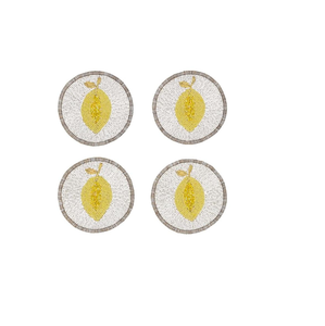 Handmade Classic Fabric Seed Beads <b>Beaded</b> Embroidery Eco-Friendly Round Customizable Color & Design <b>Coaster</b> Set - Product Image 2