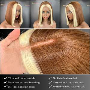 Perruque Bob en Cheveux Remy Vietnamiens 100% Naturels, Personnalisée en Gros, Douce et Lisse, Extensions Droites comme des Baguettes, Double Trame Faite à la Machine, Toutes Couleurs - Product Image 3