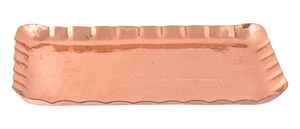 Bandeja Rectangular de Cobre Hecha a Mano con Acabado Antiguo Martillado para Decoración del Hogar, Plato Decorativo Rústico para Servir, Artesanía de Cobre - Product Image 4