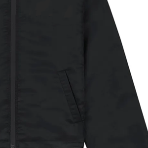 Veste Softshell Unisexe Noire Légère Imperméable Coupe-Vent à Capuche avec Doublure Polaire Microfleece et Fermeture Éclair Imprimée - Product Image 3