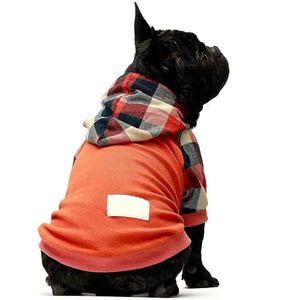 Sweat à capuche classique léger en coton à carreaux pour chiots - MARGINAL SPORTS WEAR - Product Image 2