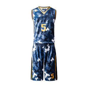 Ensemble de maillots de basket-ball sublimés personnalisés, blanc et jaune, col en V, sans manches, uniforme à séchage rapide, pour hommes adultes, toutes saisons - Product Image 5
