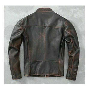Luxury Genuine <b>Leather</b> <b>Jacket</b> for Men <b>Winter</b> Waterproof Knitted Premium Urban Street Fashion Comfortable Long Lasting Outerwear - Product Image 3