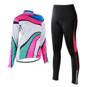 Ensemble maillot et short de cyclisme pour femme, dernière collection, qualité supérieure, tenue de vélo de montagne d'été, anti-UV, uniforme de course pour équipe - Product Image 6