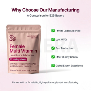 Multivitamínico Femenino con Colágeno y Ácido Hialurónico en Tabletas |   Suministro al por Mayor de Marca Privada - Product Image 2