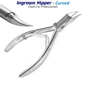 Toenail Clipper Curved Tip Nipper for Thick and Curved Nails Ergonomic Non Slip Handle Safety <b>Lock</b> Heavy Duty Stainless Steel - Product Image 6