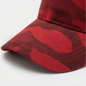 หมวกเบสบอลลายพรางสีแดง ปรับขนาดได้ สวมใส่สบายระดับพรีเมียม คุณภาพเยี่ยม ป้องกันแสงแดด ดีไซน์โดดเด่น - Product Image 4