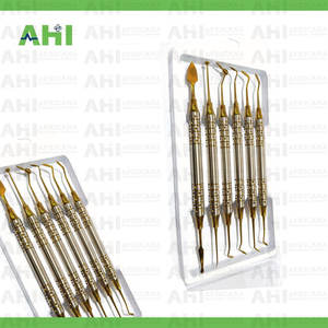 ชุดอุปกรณ์อุดฟันเรซินคอมโพสิตเคลือบทอง 6 ชิ้น แบบกำหนดเอง พร้อมเครื่องมือทำฟันแบบใช้มือ - Product Image 4