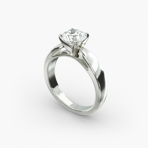 Exquisite 925 Sterling <b>Silver</b> Round Brilliant Cut Moissanite <b>Solitaire</b> <b>Ring</b> Premium Fine Jewelry Wedding Engagement Collection - Product Image 4