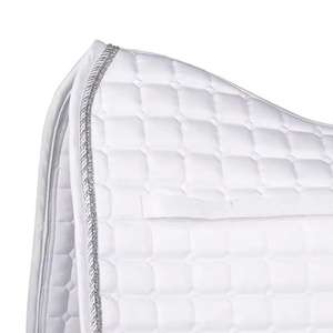 Customizable English Style Satin Equestrian Supplies Comfortable <b>Foam</b> Dressage Saddle <b>Pad</b> Breathable Fabric - Product Image 2