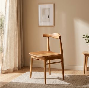 Silla de Comedor Moderna de Lujo Phia, Asiento de Teca Artesanal de Alta Calidad para Proyectos Hoteleros y de Hostelería de Alta Gama - Product Image 4