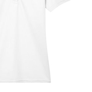 Camisa Polo Blanca para Mujer, Bordada con Escudo, Manga Corta, Cuello Camisero, Mezcla de Algodón, Informal, para Golf, Negocios, Moda - Product Image 6