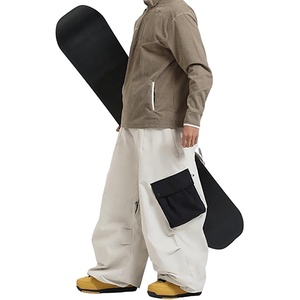 Pantalones de Nieve Impermeables para Deportes de Invierno, 100% Poliéster, Pantalones de Snowboard, Senderismo, Pantalones de Esquí Holgados Impermeables 20K - Product Image 3