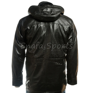 Customizable <b>Men's</b> Winter <b>Jacket</b> Genuine Sheepskin Bomber Leather Multi-Color Long Coat with Custom Logo - Product Image 4