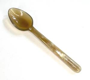 ช้อนทำจากเขาควาย คุณภาพดี สีธรรมชาติ เป็นมิตรกับสิ่งแวดล้อม ทนทาน ดีไซน์ปรับแต่งได้ สำหรับตกแต่งอาหารและใช้ในบ้าน - Product Image 3