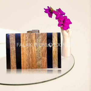 Bolso de mujer duradero y elegante de Falak World Export, bolso de resina multitono de moda con correa desmontable a juego, artesanías de resina - Product Image 5