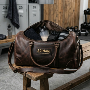 กระเป๋าออกกำลังกายหนังแท้ขนาด 22 นิ้ว ขายส่ง กระเป๋าเดินทางสุดสัปดาห์ คุณภาพพรีเมียม ผู้ผลิต OEM - Product Image 6