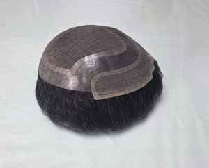 Toupee para Hombre Taz Hair, Peluca de Cabello Humano 100%, Densidad 60%-150%, Cabello Remy Indio, Resistente al Agua, Suave, Ondulado Profundo - Product Image 5