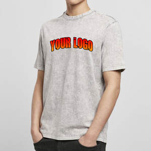 T-shirt Streetwear Homme Personnalisé DTG avec Logo, 100% Coton, Épaules Tombantes, Coupe Oversize, Effet Délavé Vintage, Longueur Longue, Vierge - Product Image 5