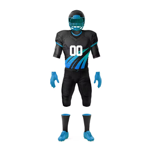 Ensemble de maillot et pantalon de football personnalisé par sublimation, tissu polyester respirant, léger, confortable, coupe athlétique, séchage rapide - Product Image 5