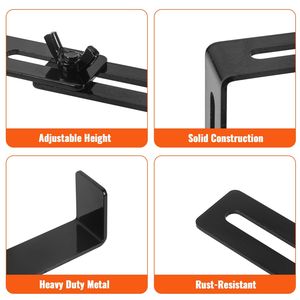 Soportes Ajustables de Acero para Macetas - Paquete de 2 o 4 Soportes Universales para Barandillas y Terrazas - Product Image 3